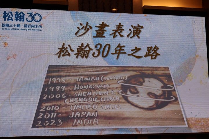 沙畫表演・松翰30年之路｜「松翰三十載・精彩向未來」。